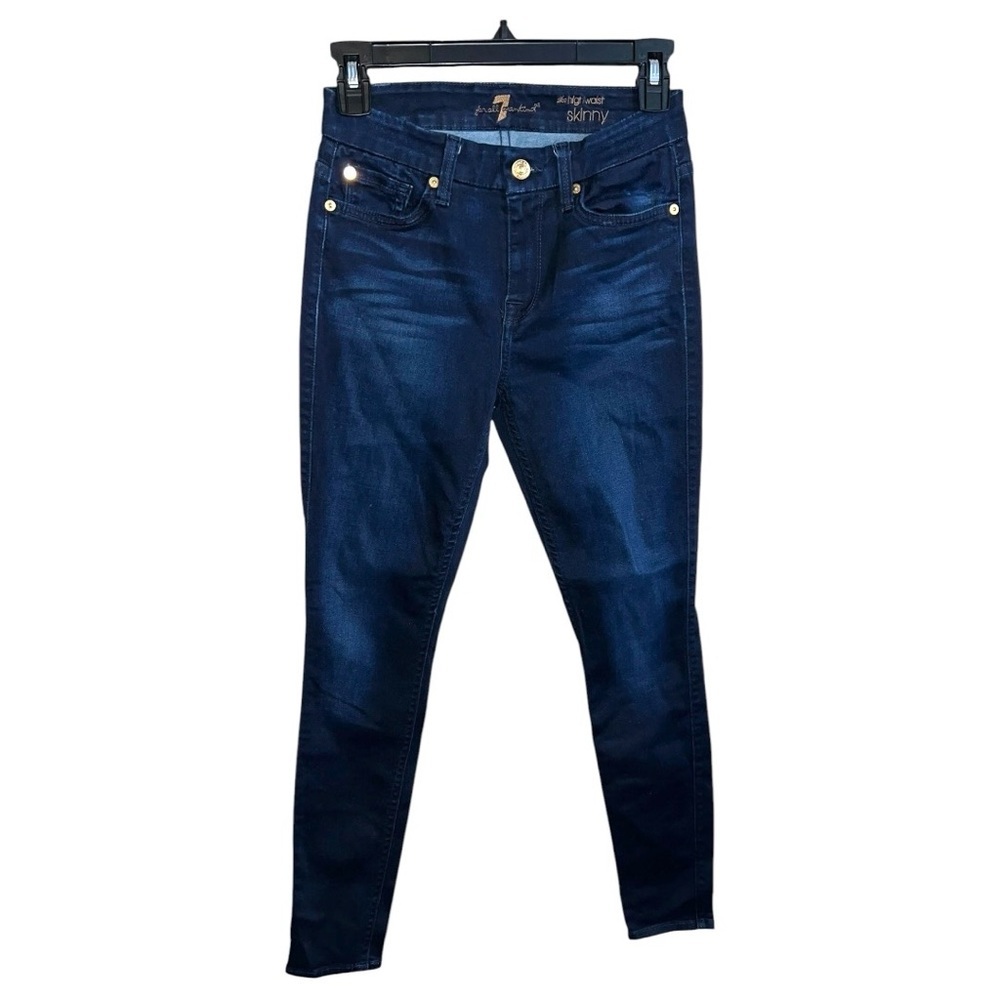 7 For All Mankind Jeans Women’s Size 26x29 Blue High Waist Skinny